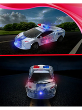 Friction powered Police car with Light and sound effects - Crash Resistance